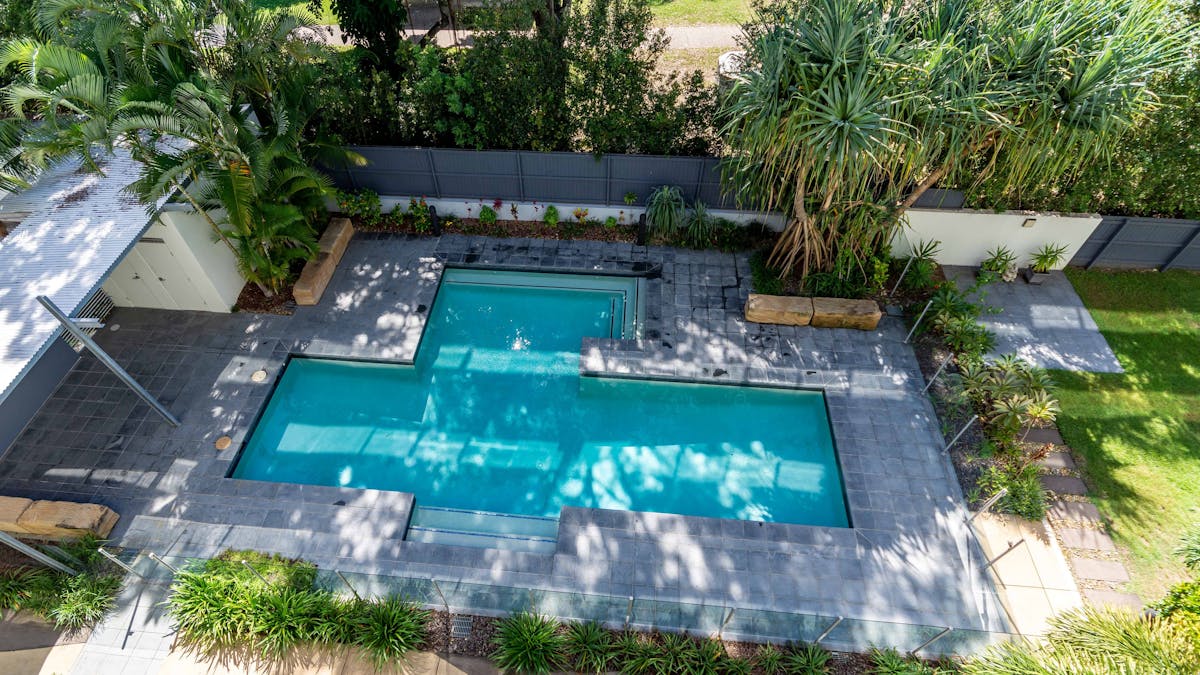 Pool view from balcony