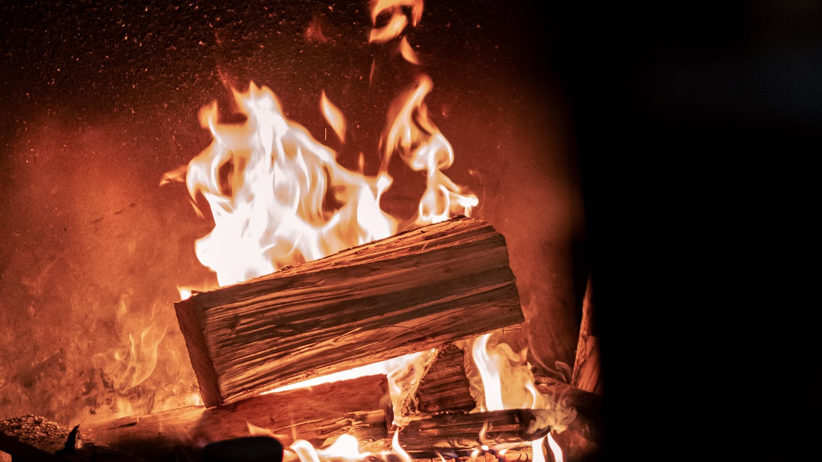 Roaring open fires every day