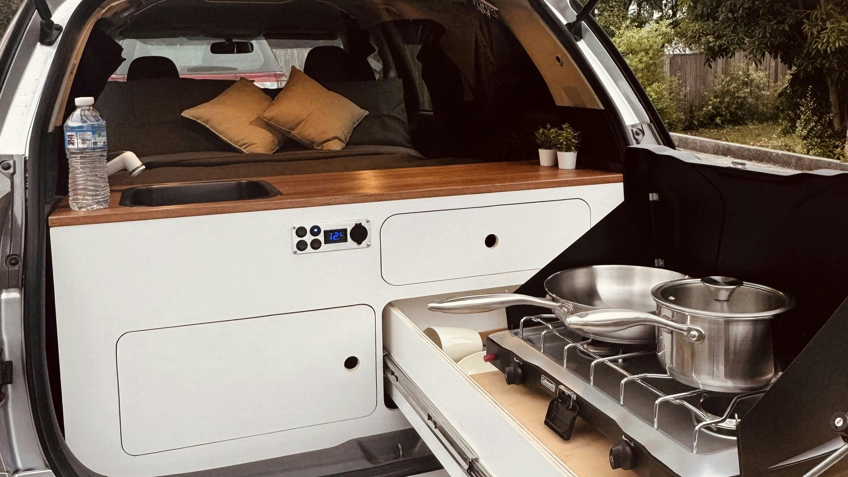 Gloria compact van designed for snug sleeping, easy driving, and outdoor exploration.