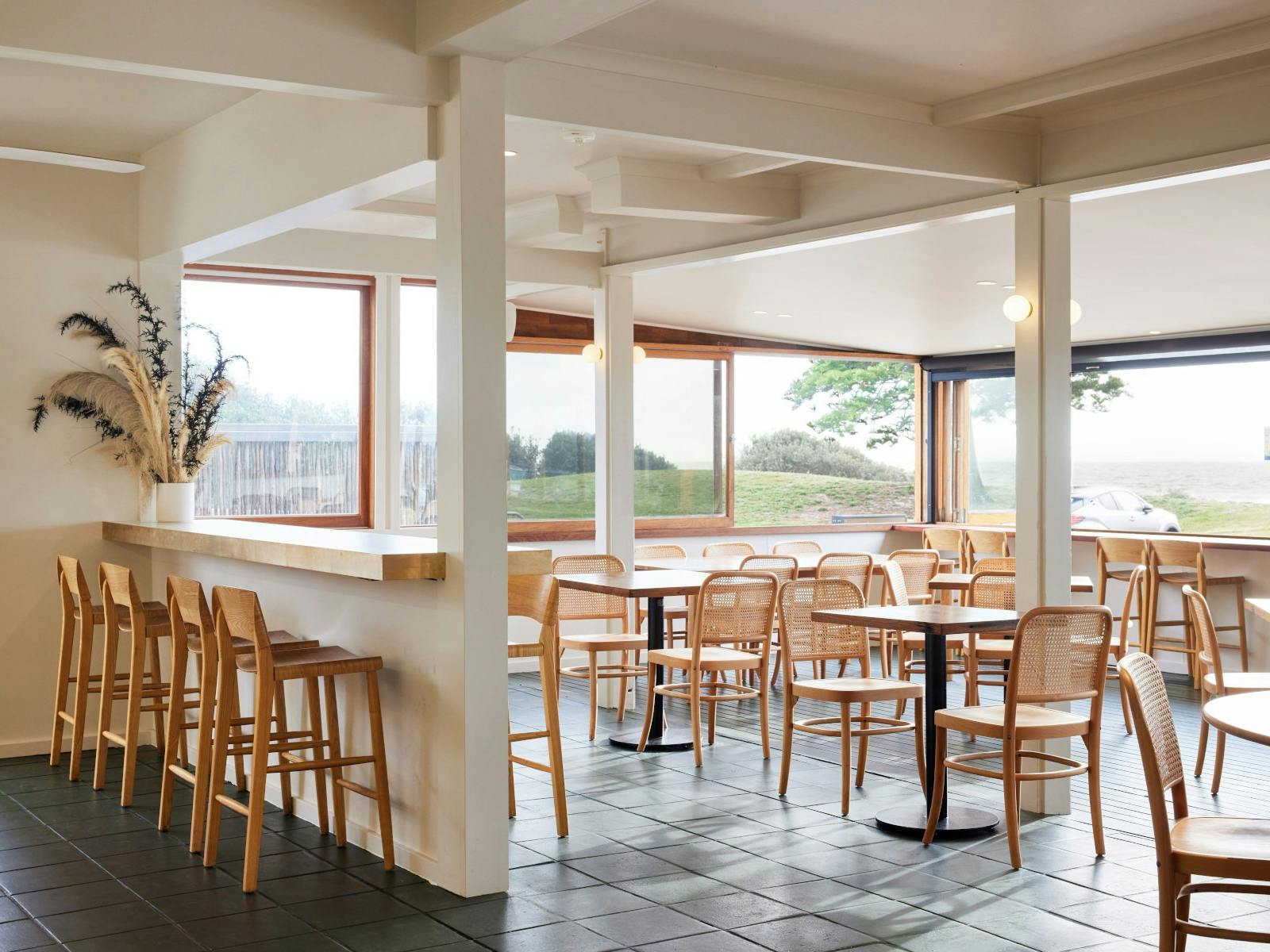 Inside restaurant