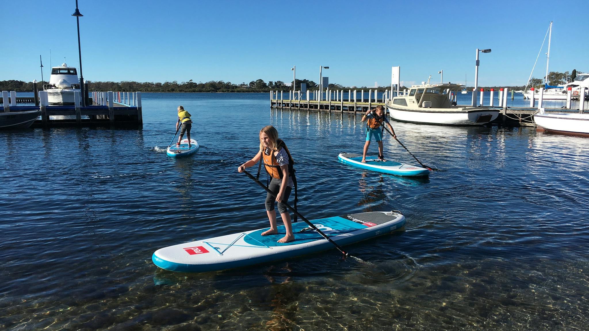 Using Red Paddle Co inflatable SUPs in a range of sizes, you'll be gliding on the lake in no time