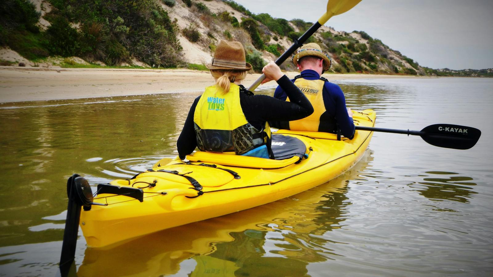 Kayaking in the coorong National Park