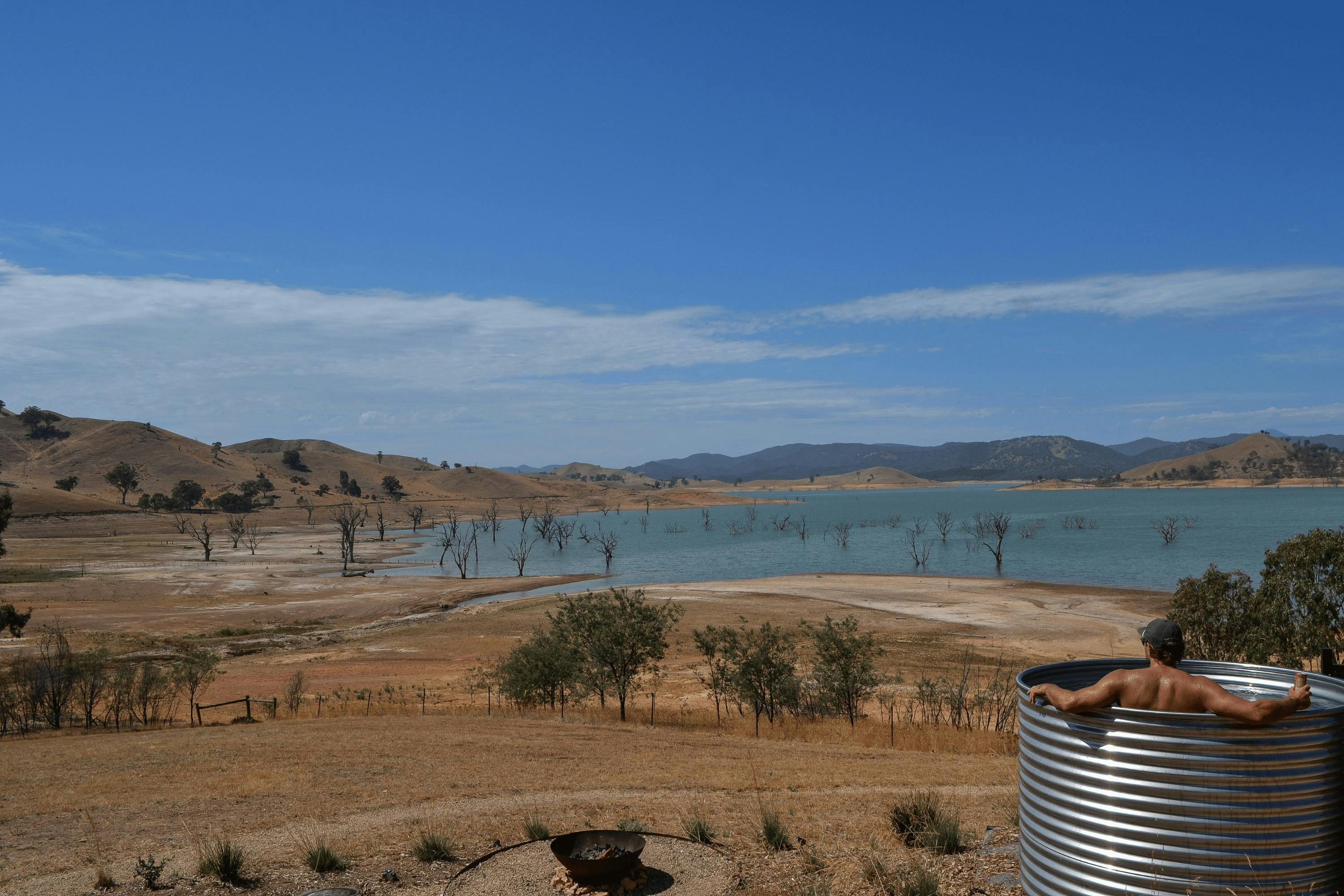 Plunge pool and view