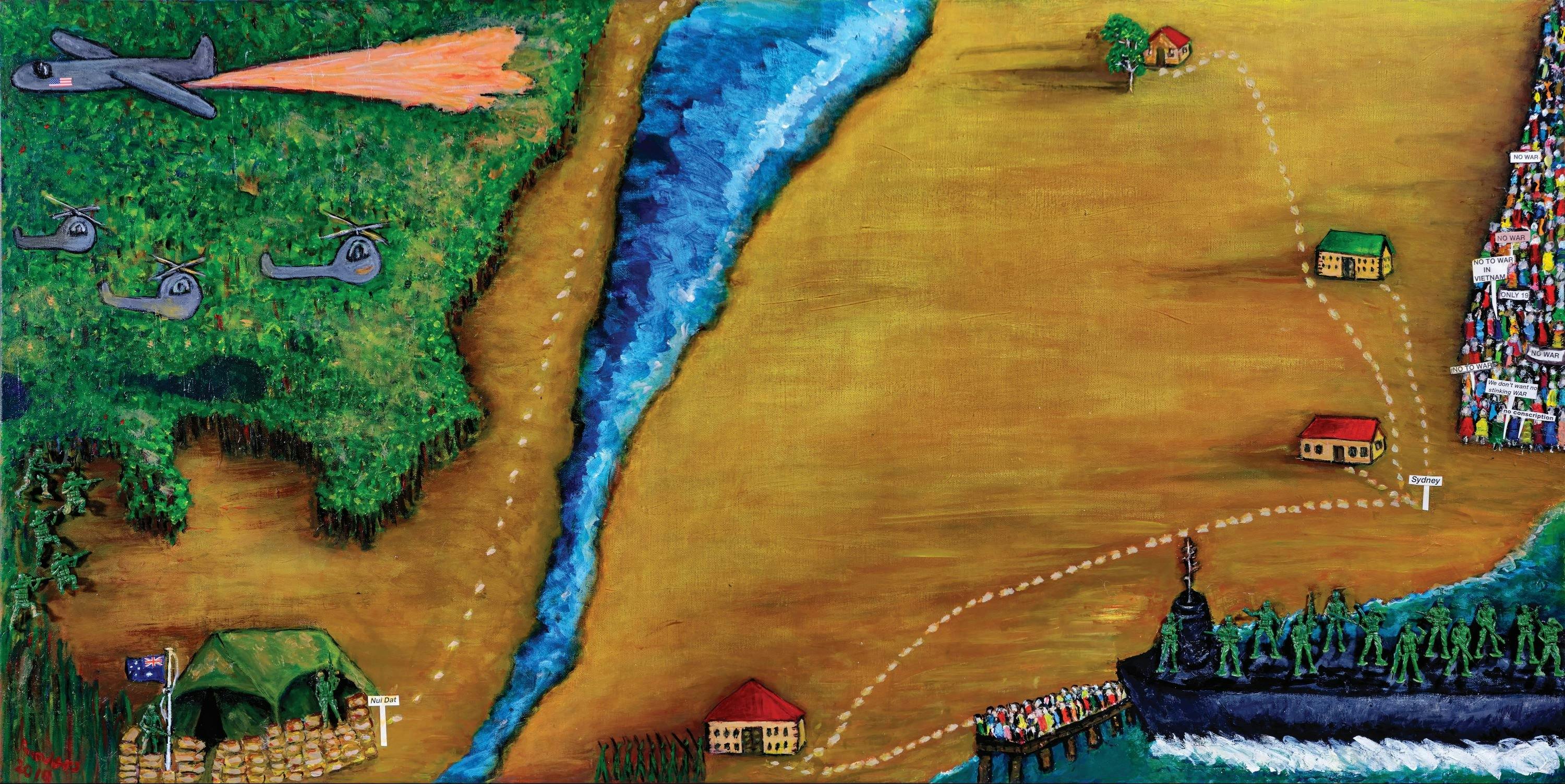 artwork of Vietnam landscape