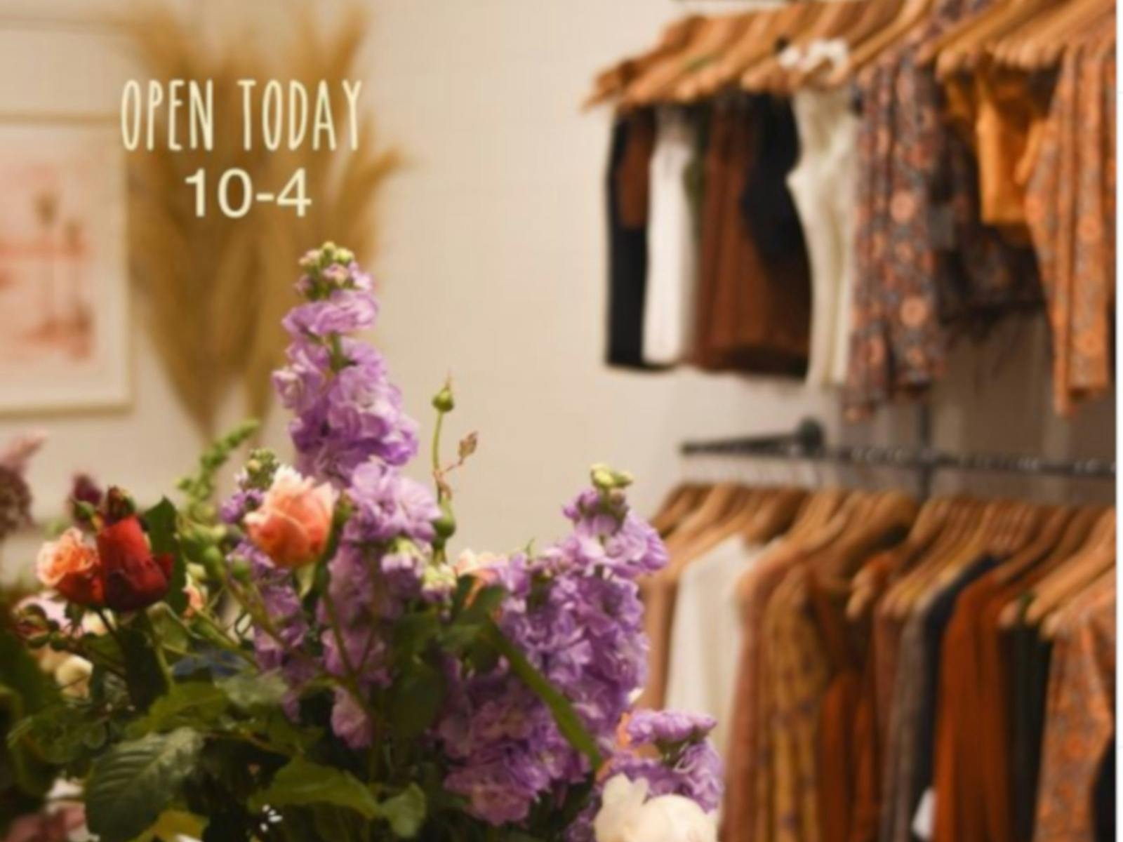 Clothing and flowers at the Old Pacific