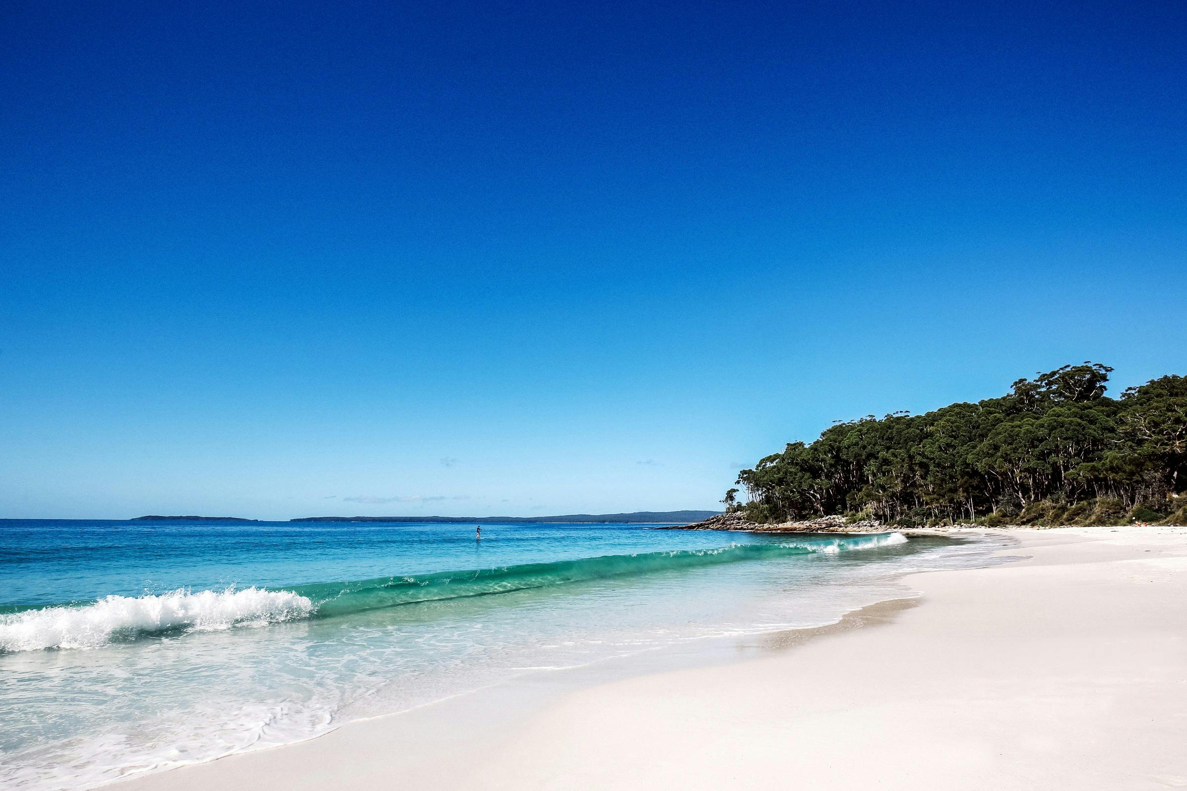 Paperbark Camp is just minutes drive from the pristine beaches of Jervis Bay