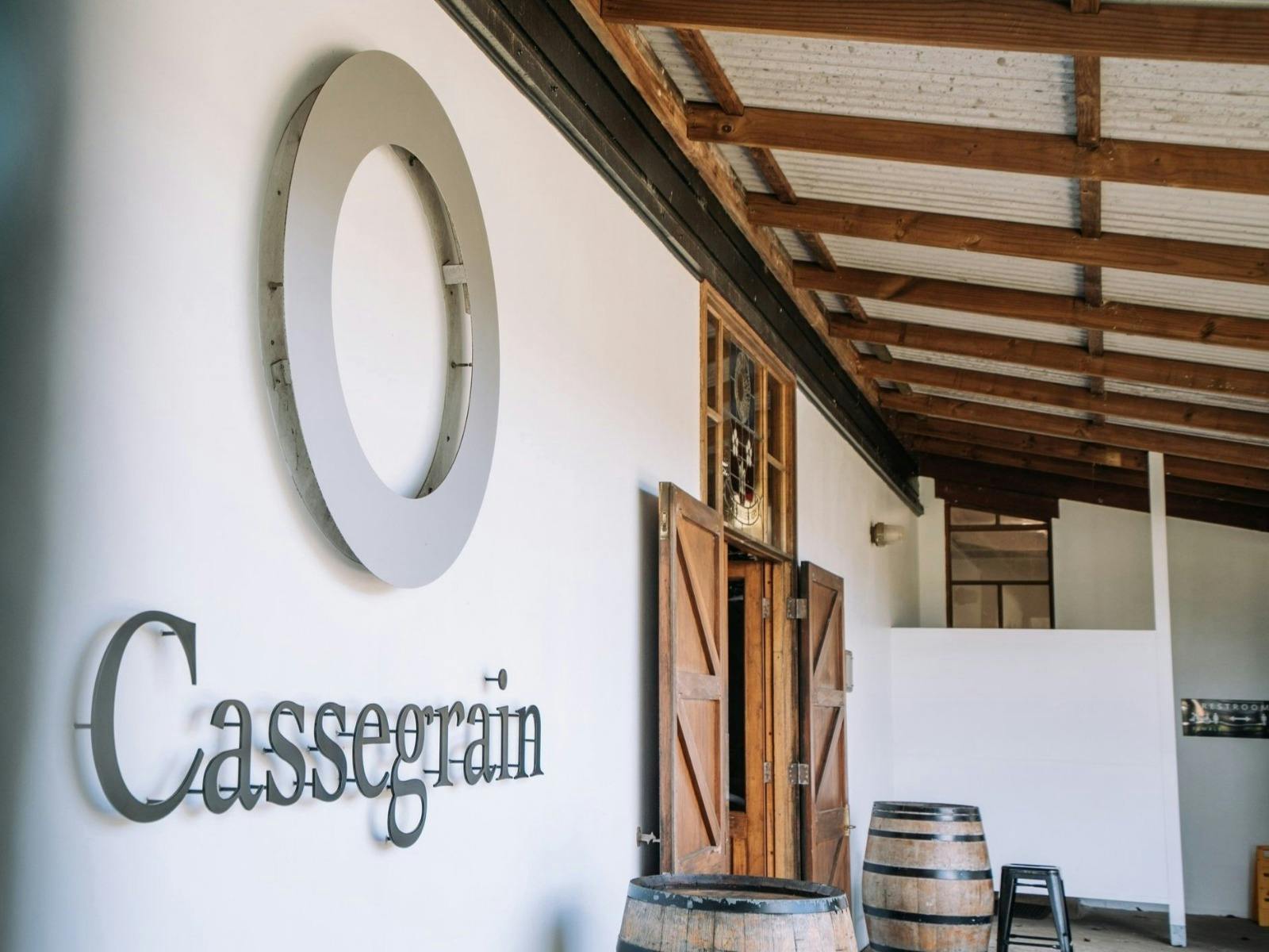 Two doors leading to the Cellar Door entrance