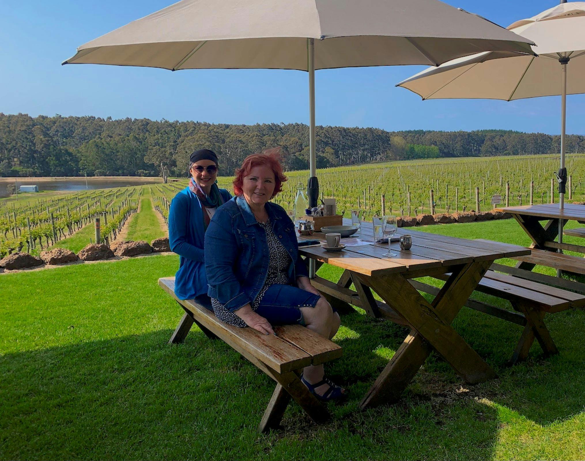 Guests at winery