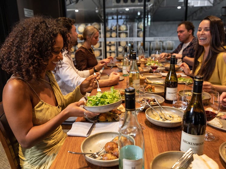 group dining at brokenwood wines