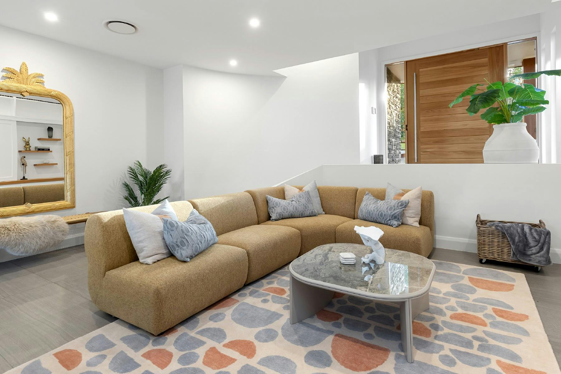 Rosalie Estate media room and loungeroom