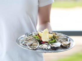Fresh Sydney Rock Oysters on the menu at Tathra Hotel, Tathra