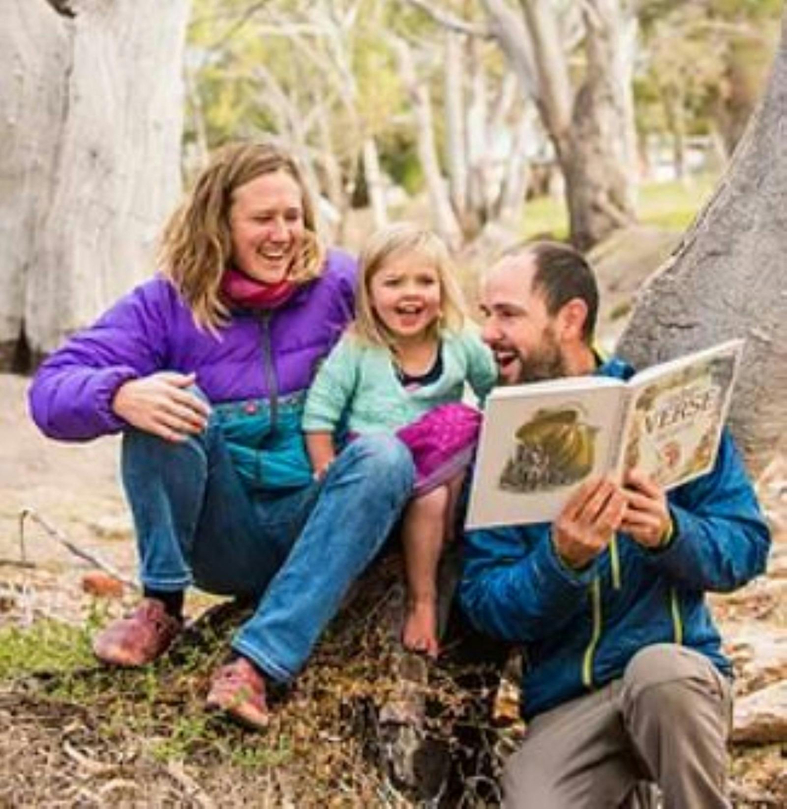 Family under trees