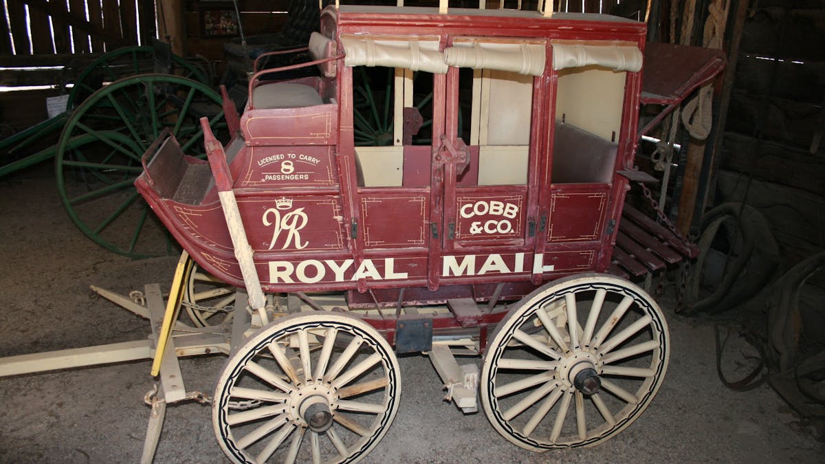 Half sized replica of original Cobb & Co Coach