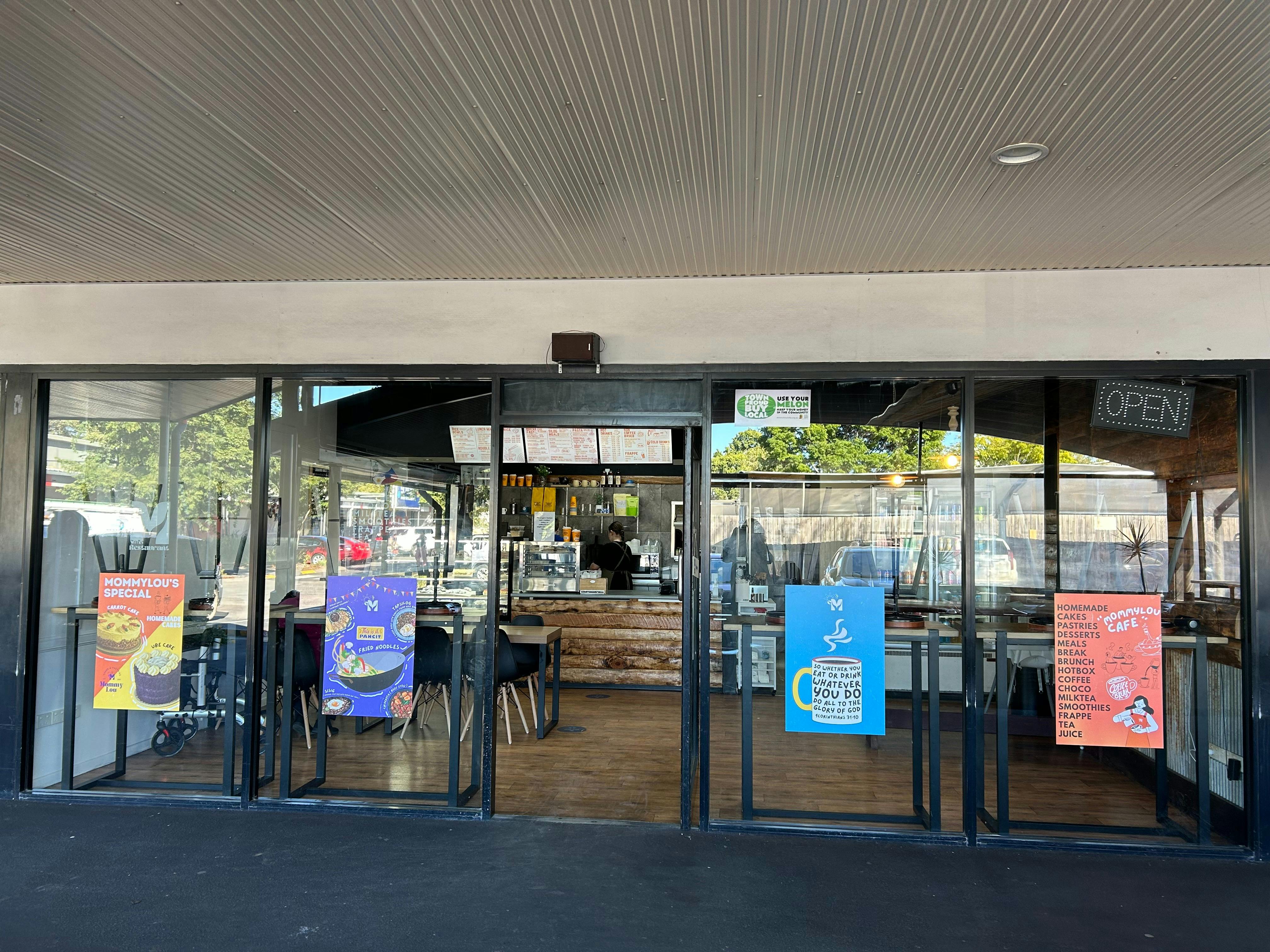 Enjoy dining inside this immaculate cafe or take a seat in the covered outdoor area.