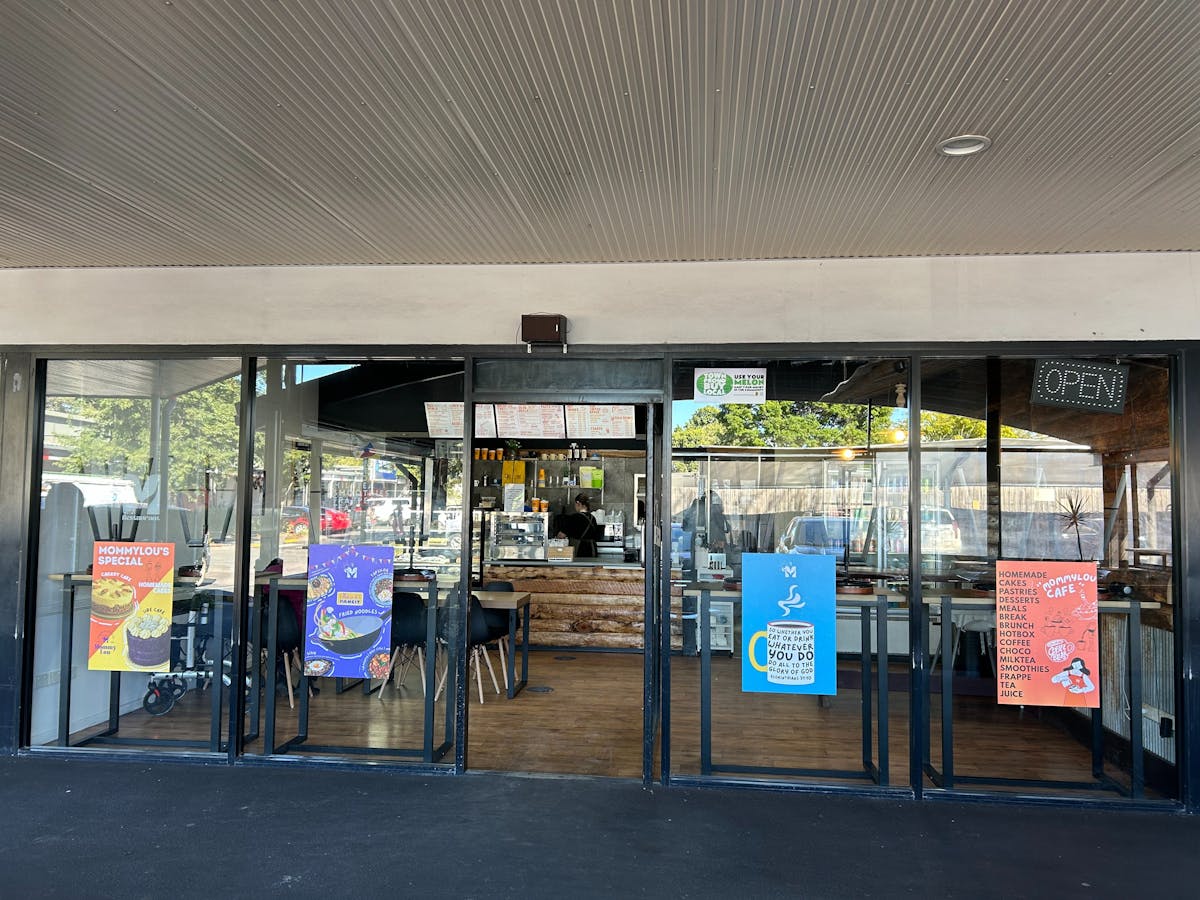 Enjoy dining inside this immaculate cafe or take a seat in the covered outdoor area.