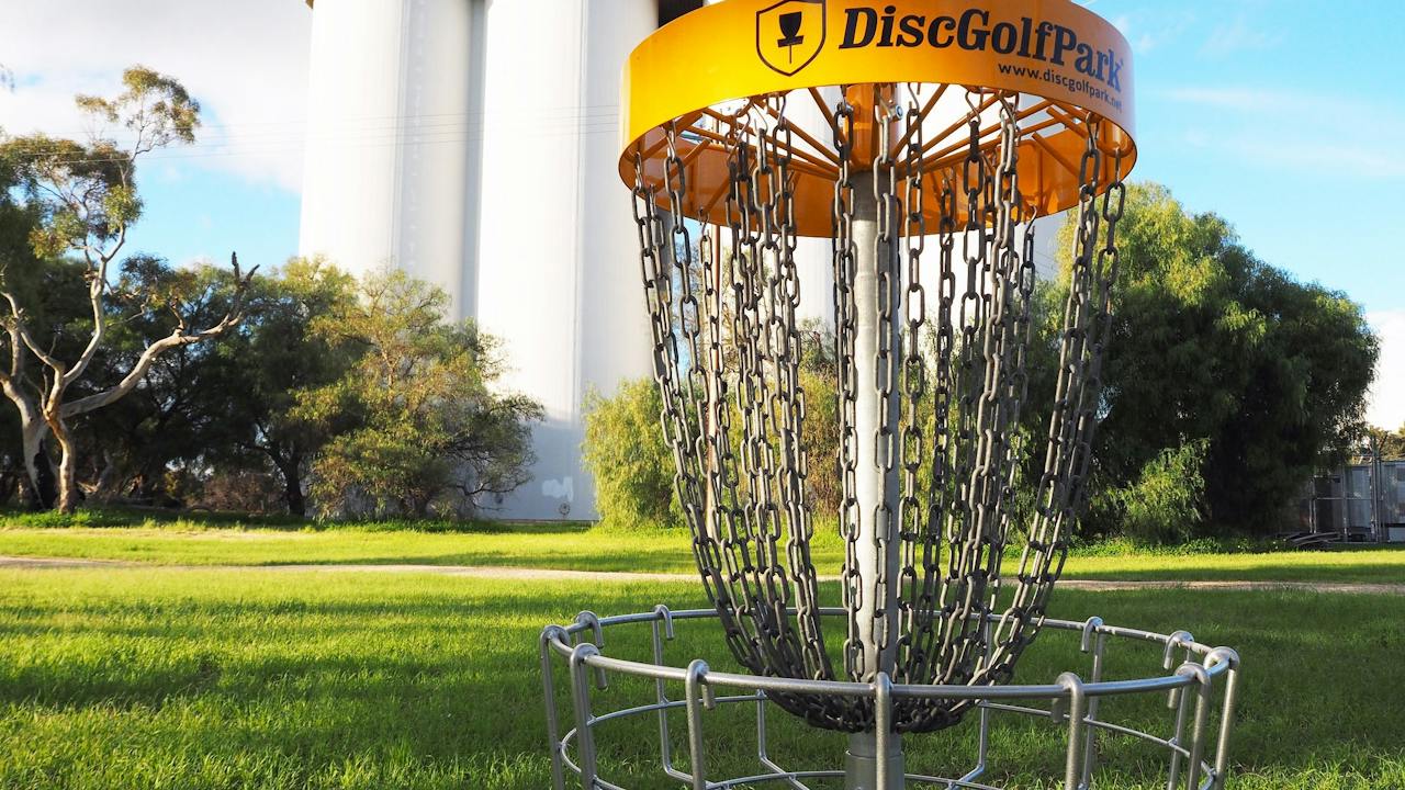 The beginning of the Disc Golf Course