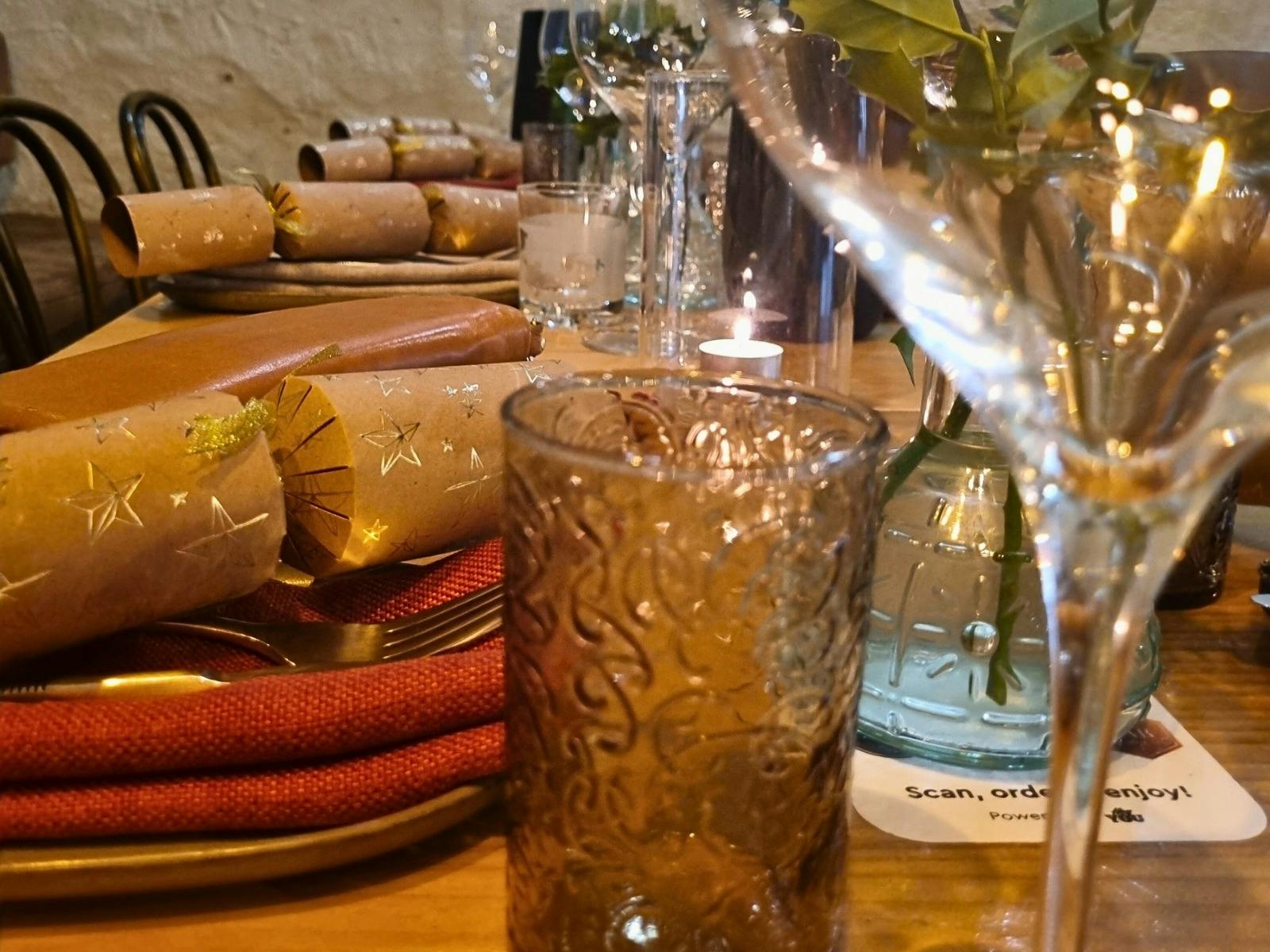 Christmas table setting