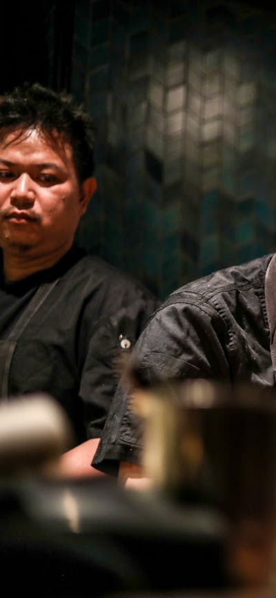 Chefs preparing the menu at Inka Japenese Peruvian restaurant in Canberra