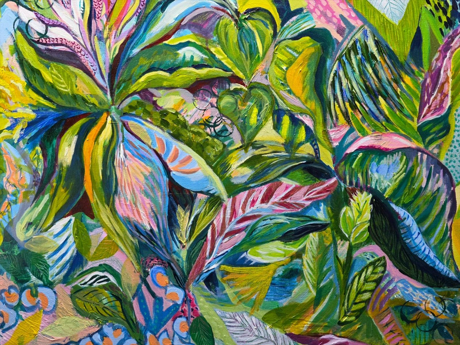 Lots of colourful leaves