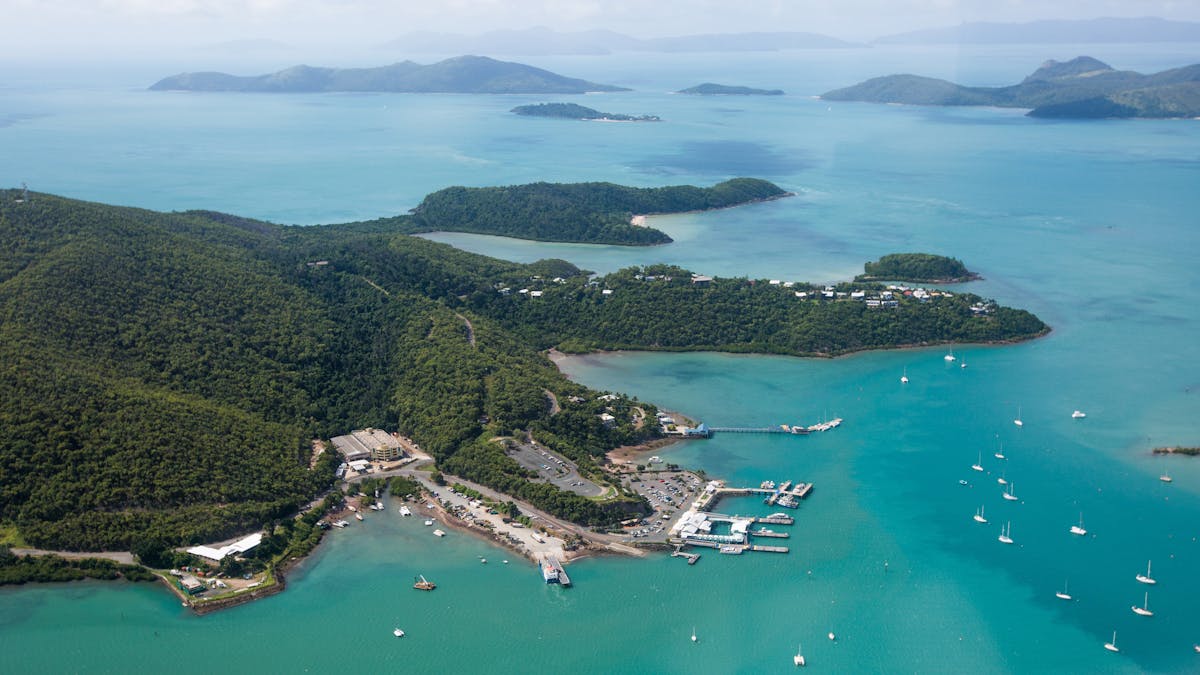 Aerial view of Shute Harbour