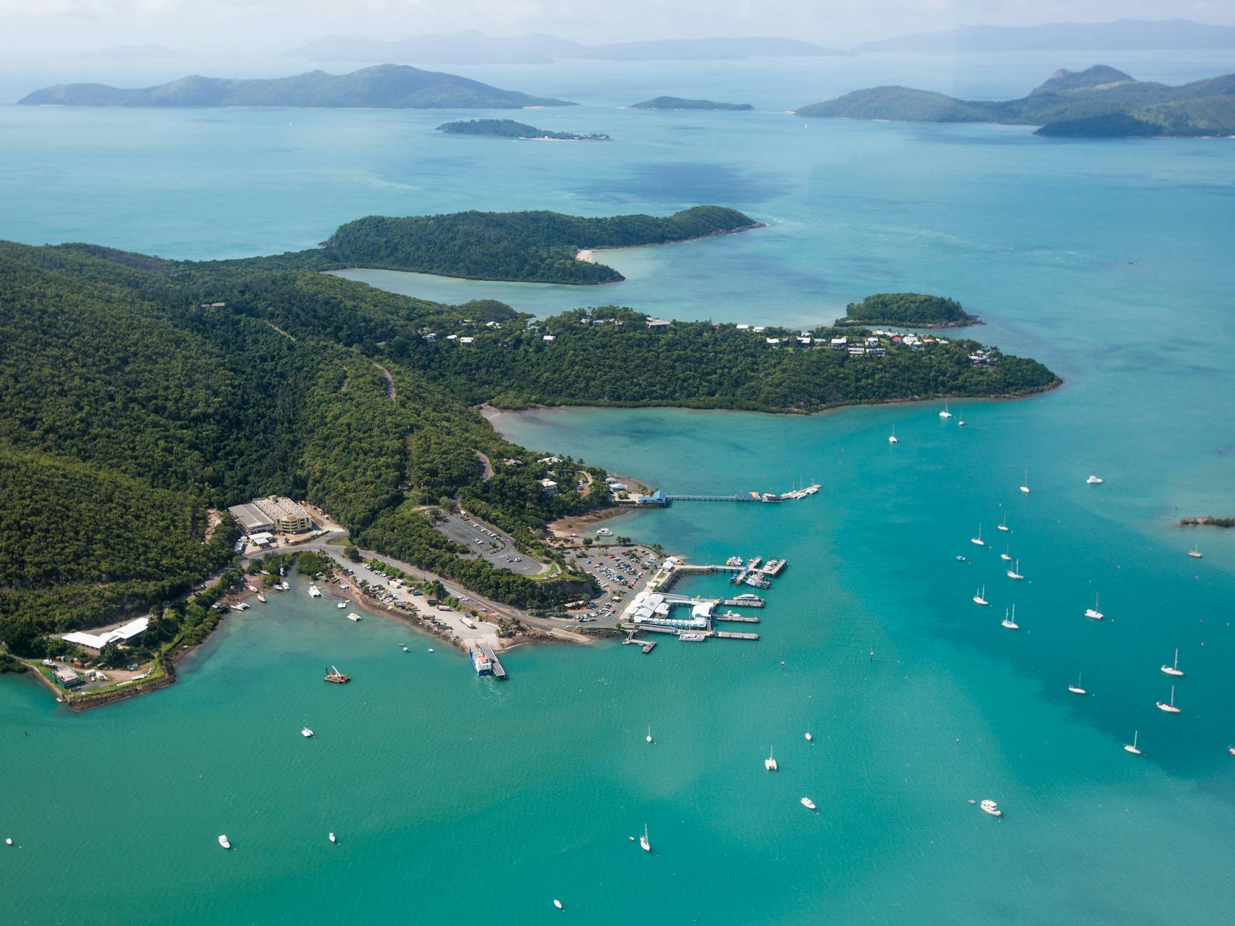 Aerial view of Shute Harbour