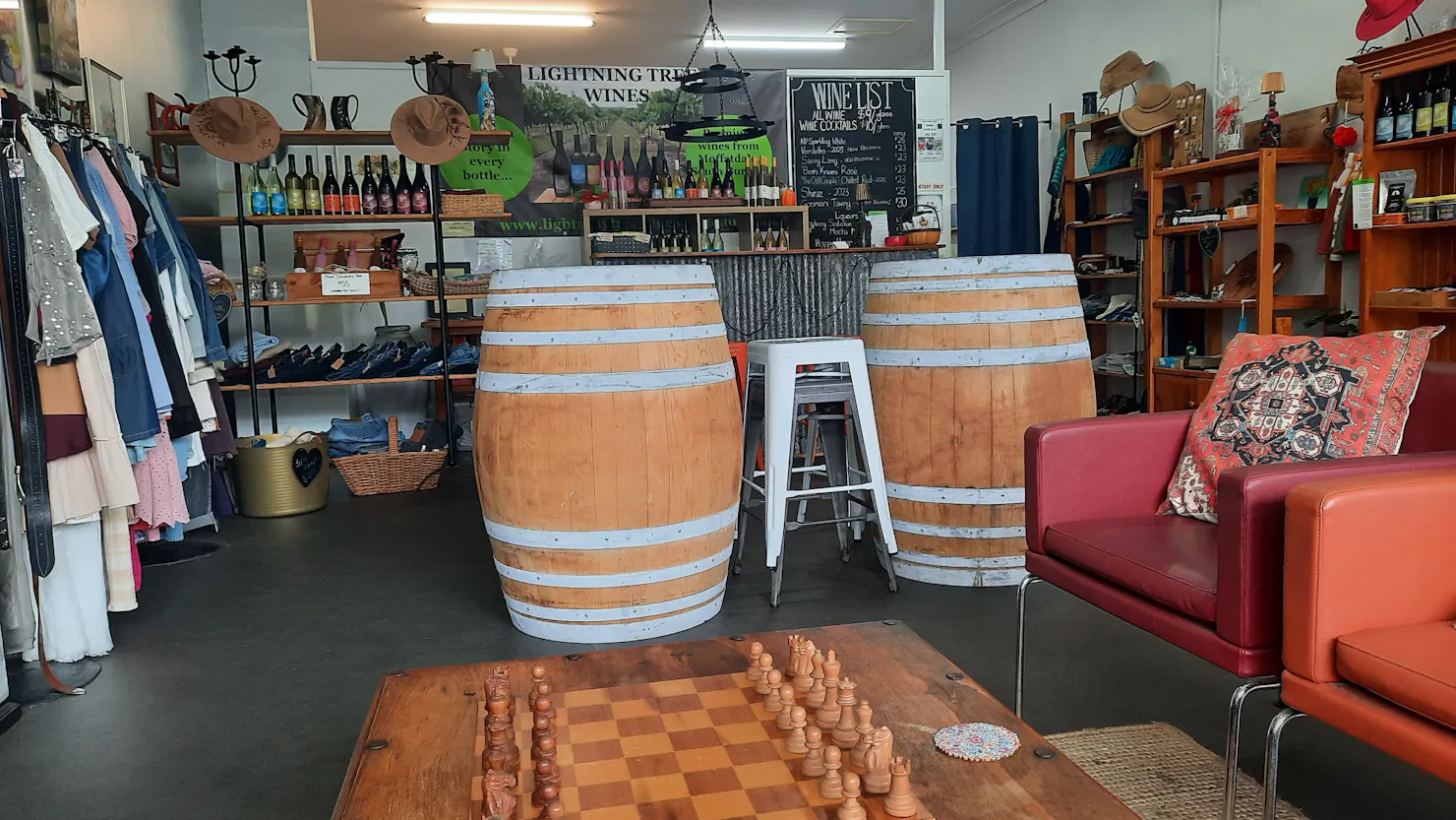 LTW Cellar Door with barrels