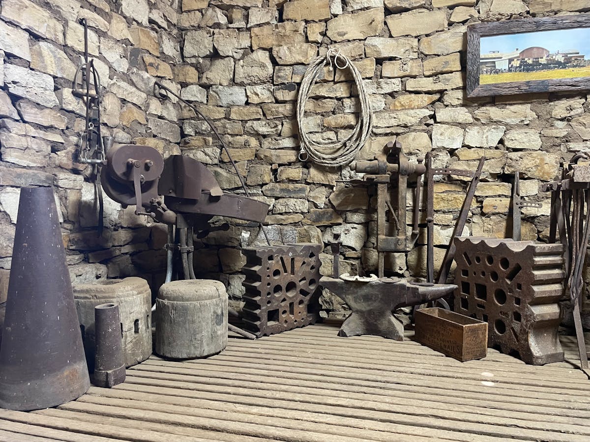 Blacksmith display at Darr River Downs, Longreach, Queensland