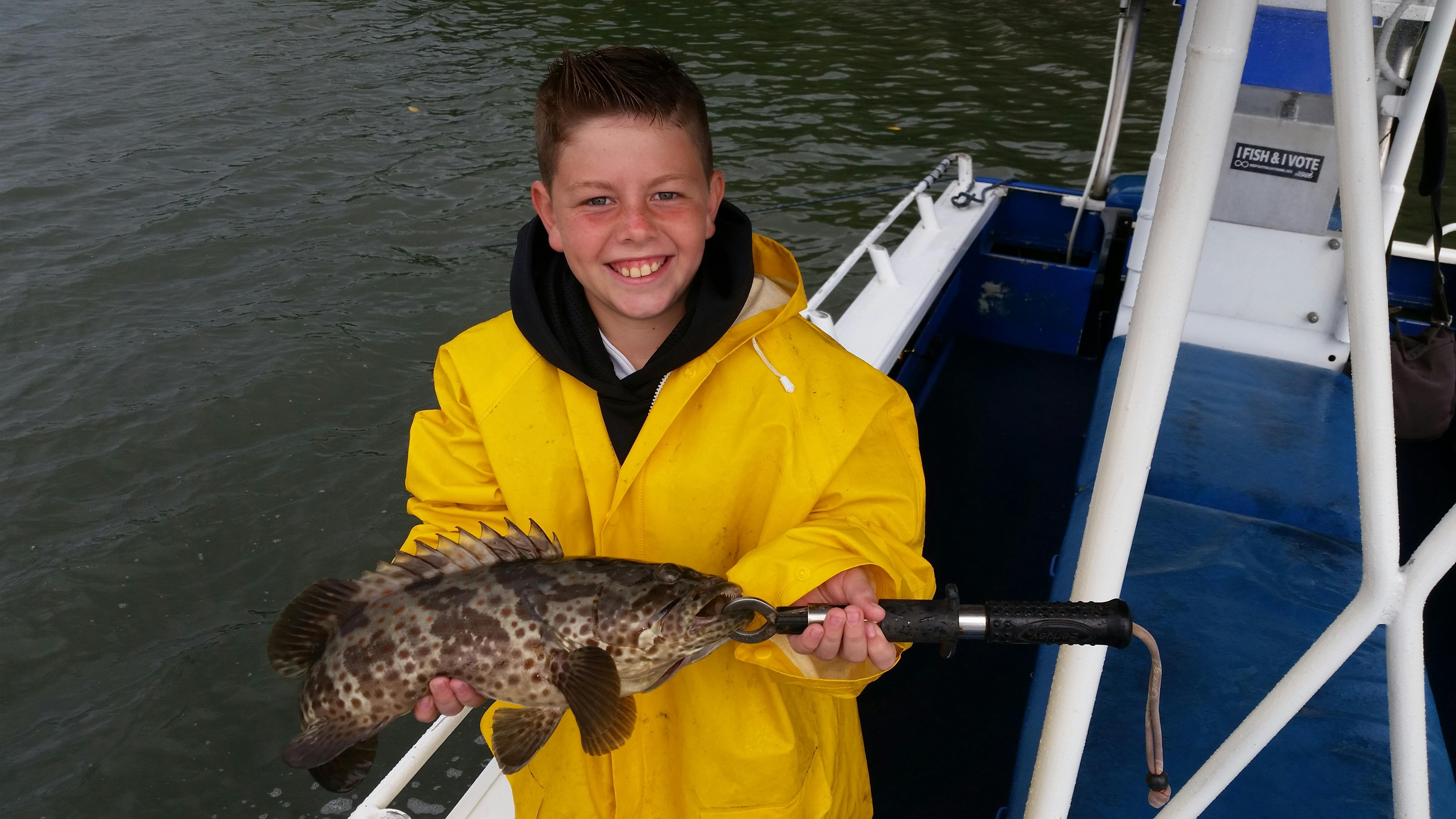 Taking the kids river fishing for Gold Spot Estuary Cod