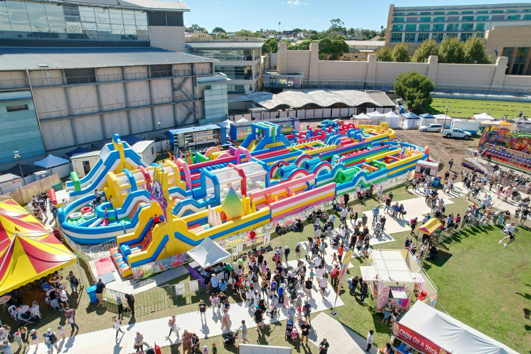 Monster Jump aerial view