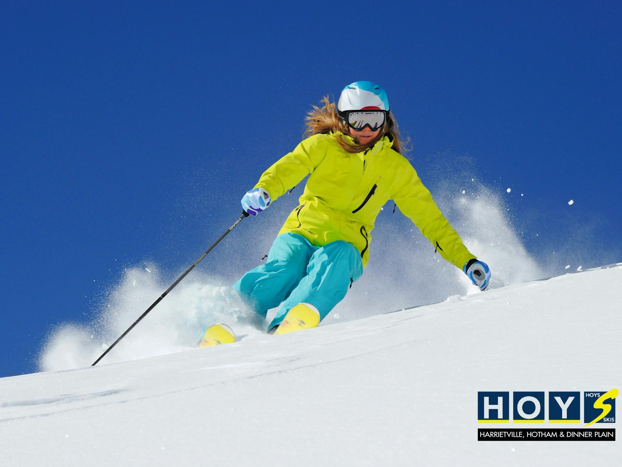Yellow Lady Skier