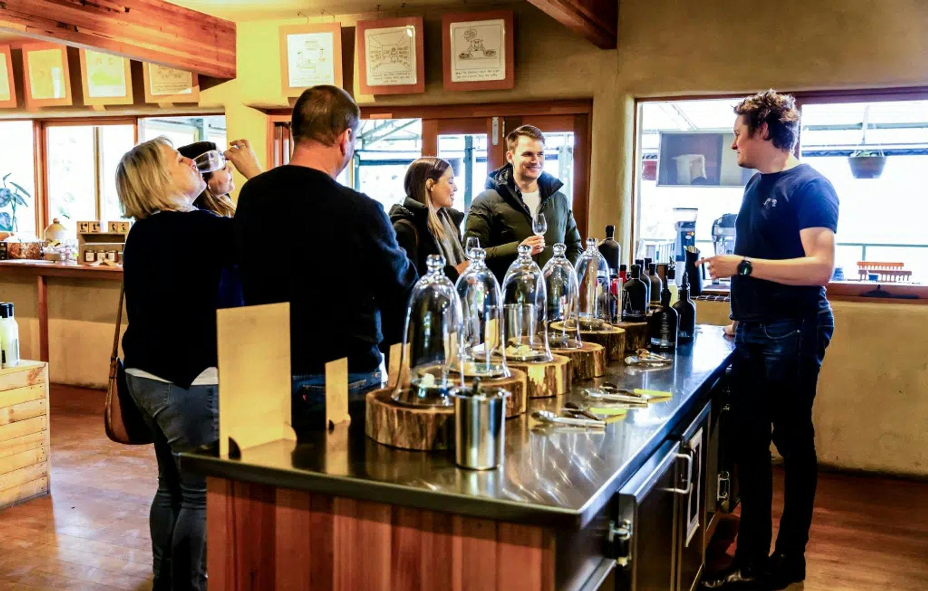 A distillery visitor experience in the Coal River Valley
