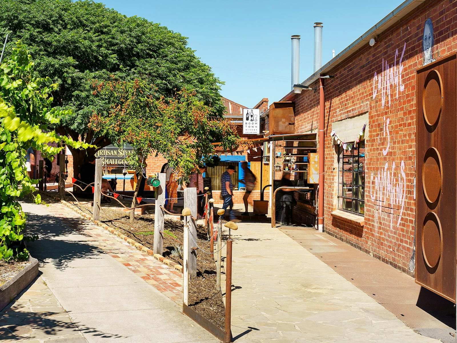 smooth paths in the food precinct and adjoining businesses