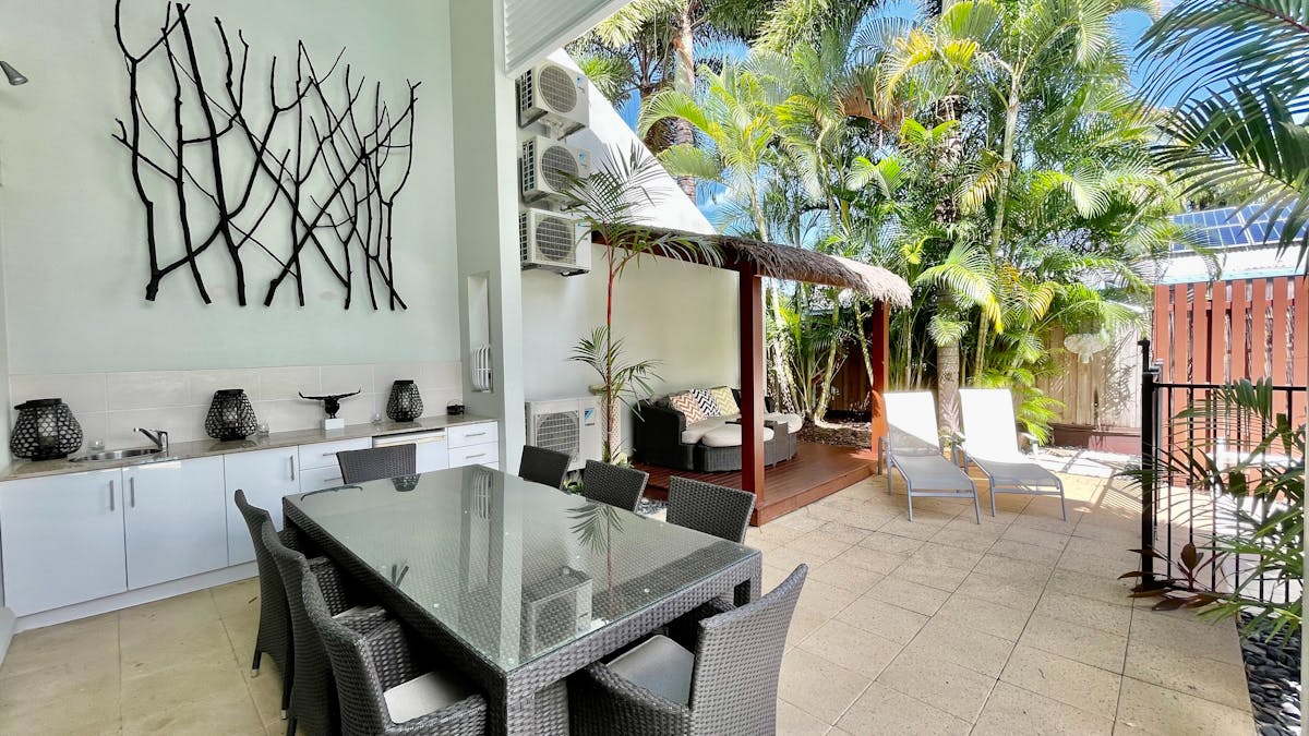 Poolside Entertaining area