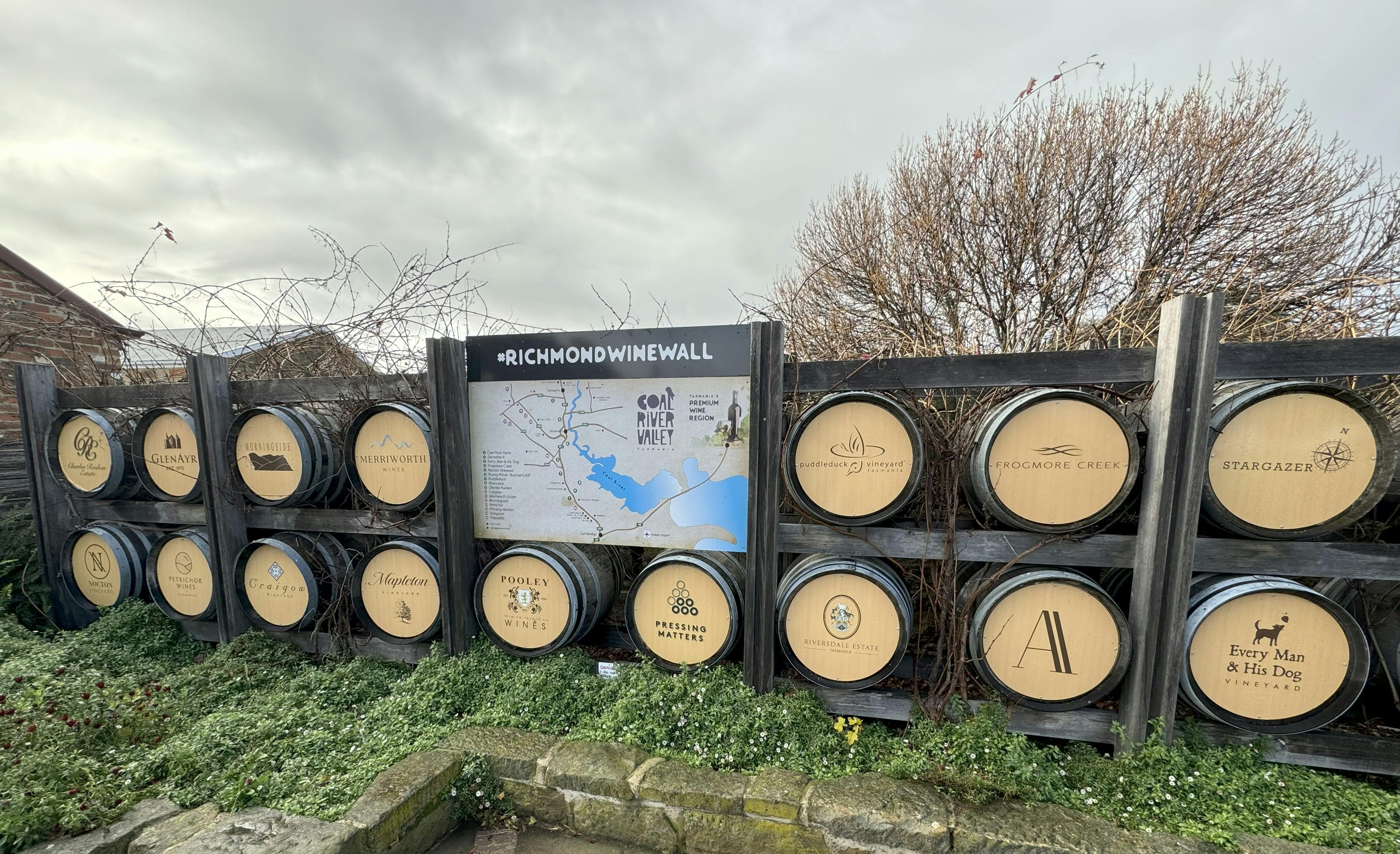 Richmond Wine Wall, Tasmania