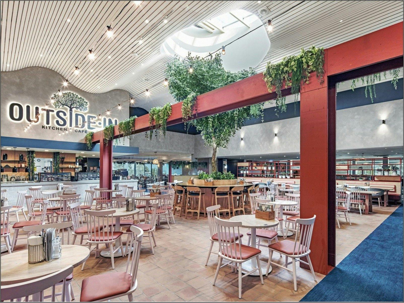 주방 카페에서 외부