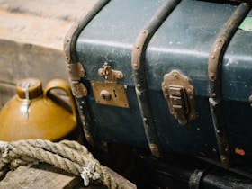 Sea travelling display with suitcase at Port MacDonnell Maritime Museum
