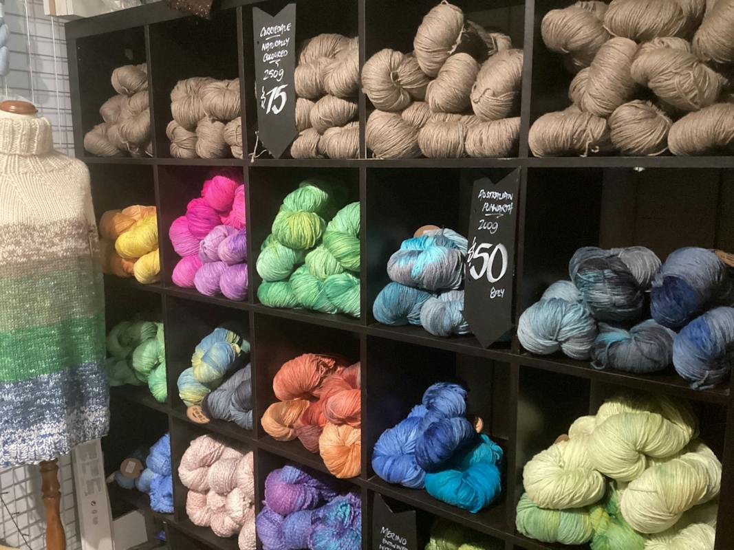 Some of our farm grown, Australian processed yarns
