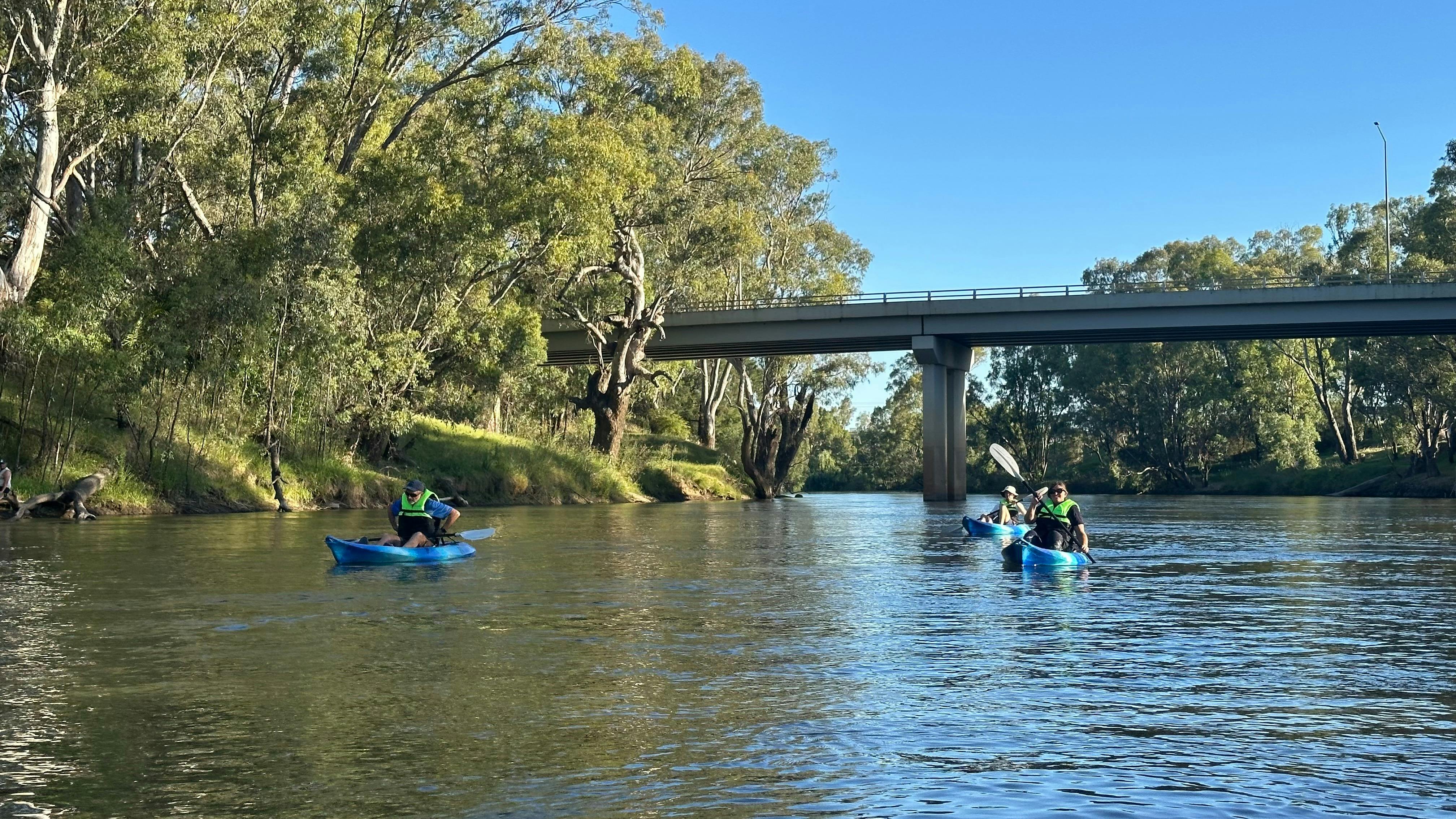 Full day kayak adventure on the Murrumbidgee River