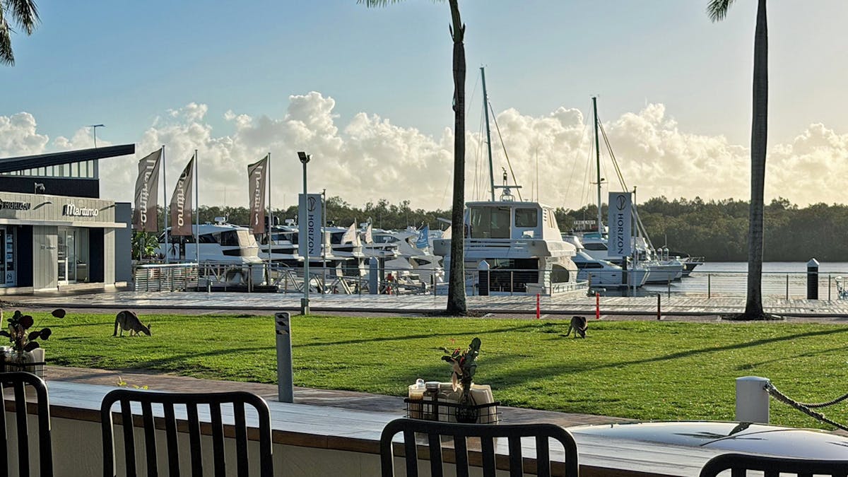 Hidden Gem Gold Coast best water views overlooking the marina at sanctuary cove