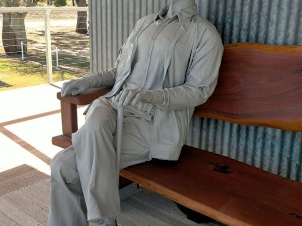 Man sitting on bench