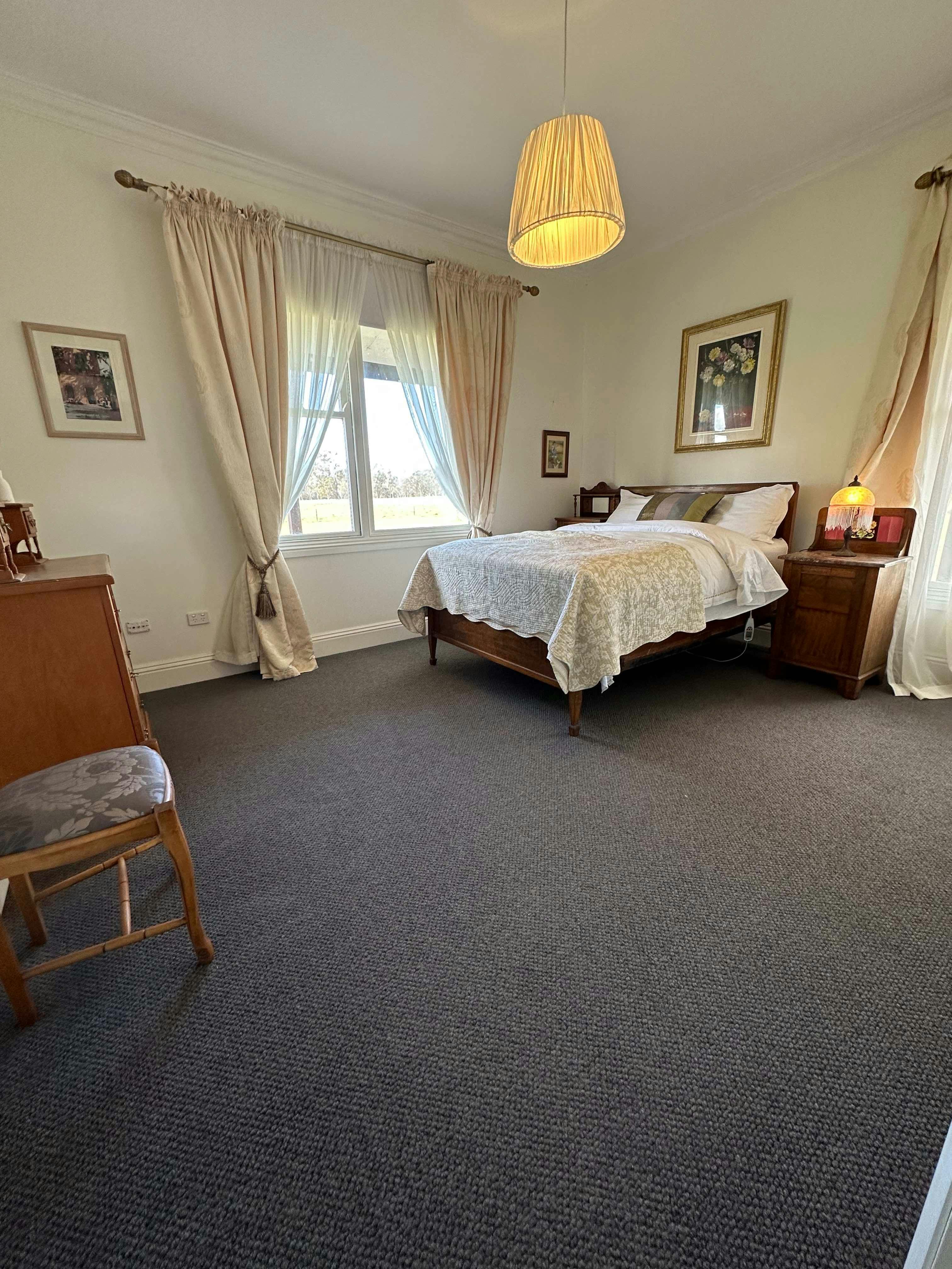 Sweetly set up with french linen