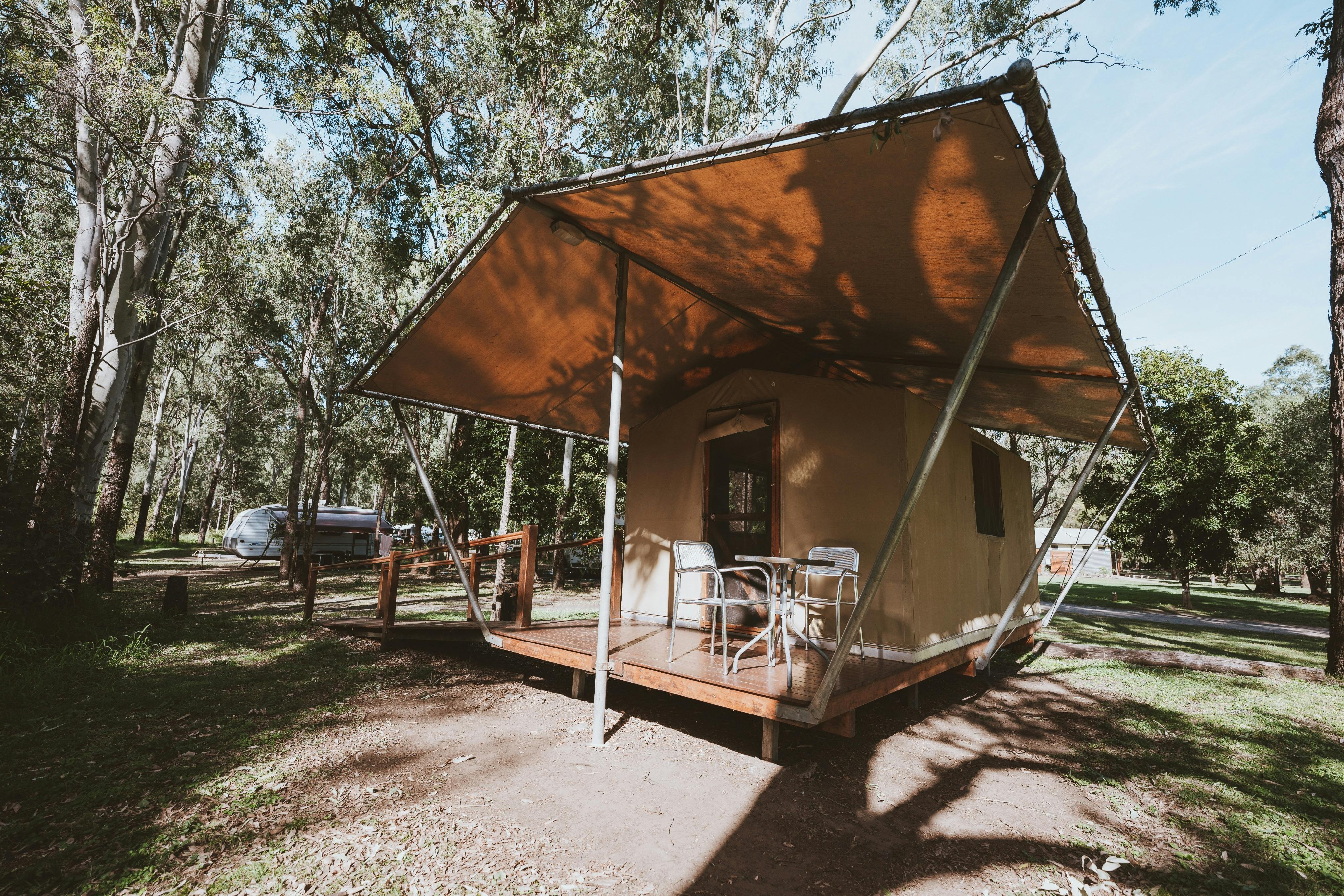 Exterior of the accessible taka tent