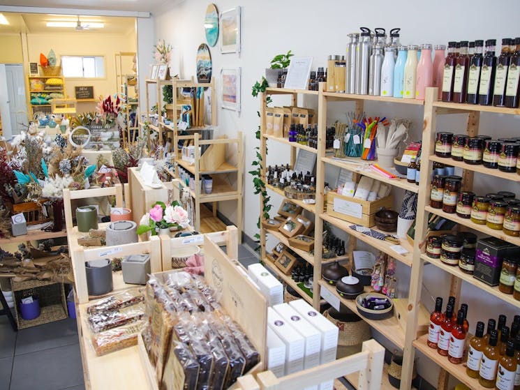 Interior of the collective beat huskisson gift and homewares store