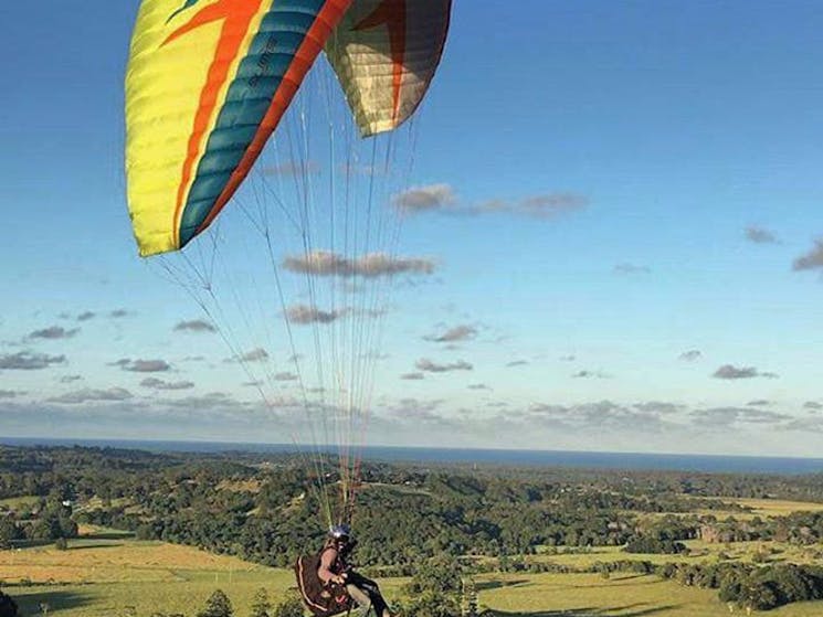 Poliglider over the Hinterland