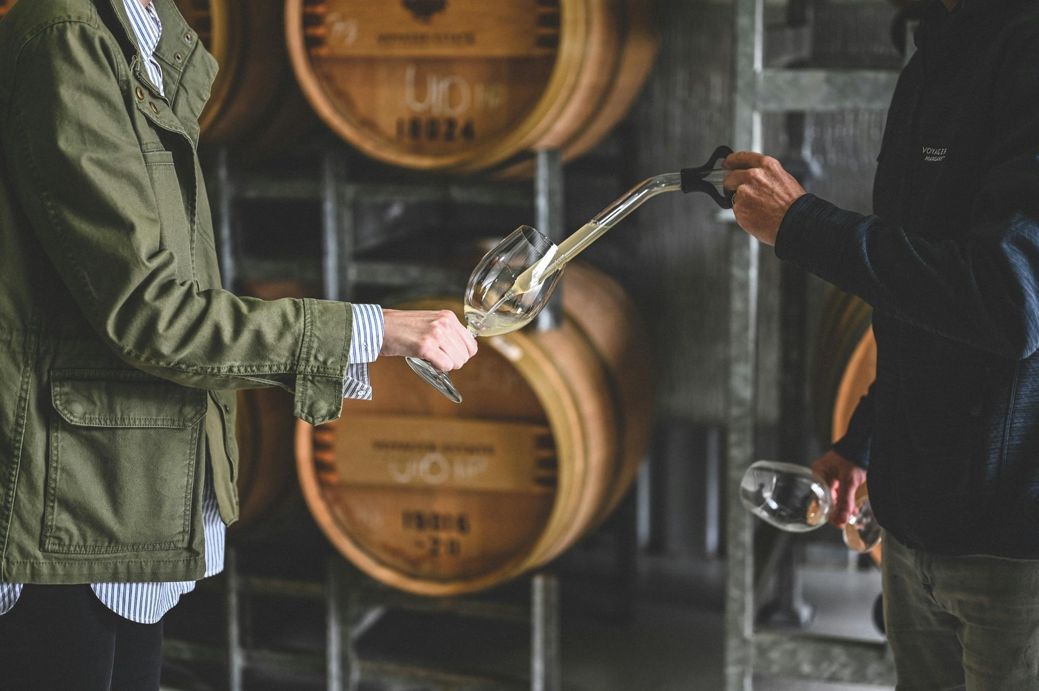 Barrel Tasting on Estate Tour