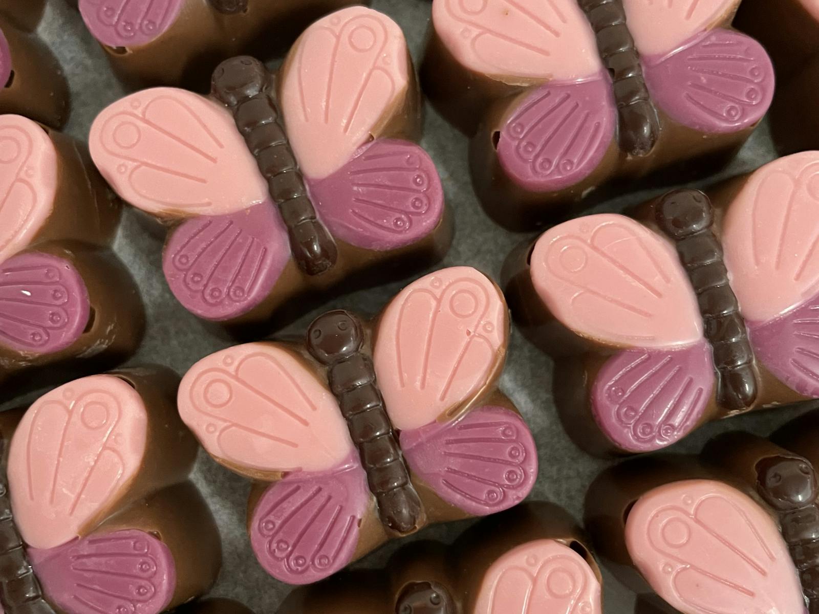 Handcrafted chocolate butterfliew