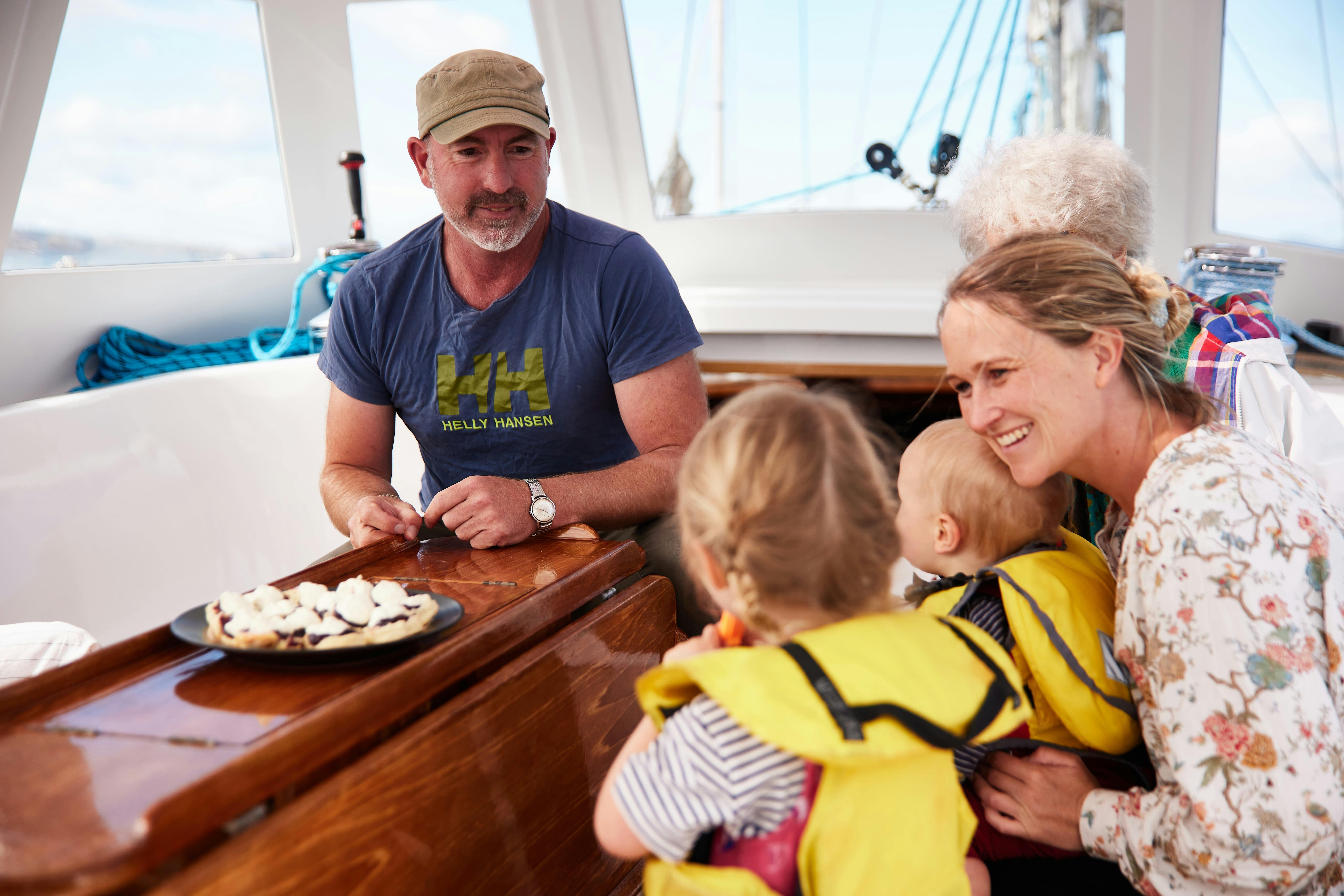 Fresh scones made while we sail