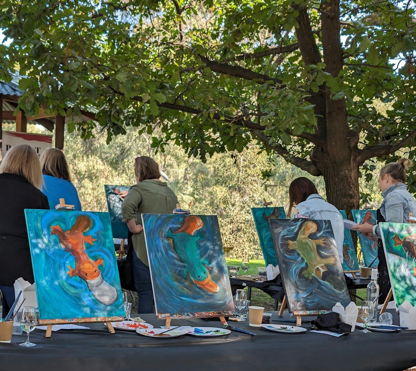 Paint and Sip at Pfeiffer Wines