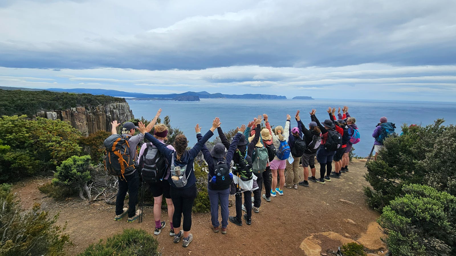 Shared moments and unforgettable views on the Three Capes Walk Tasmania