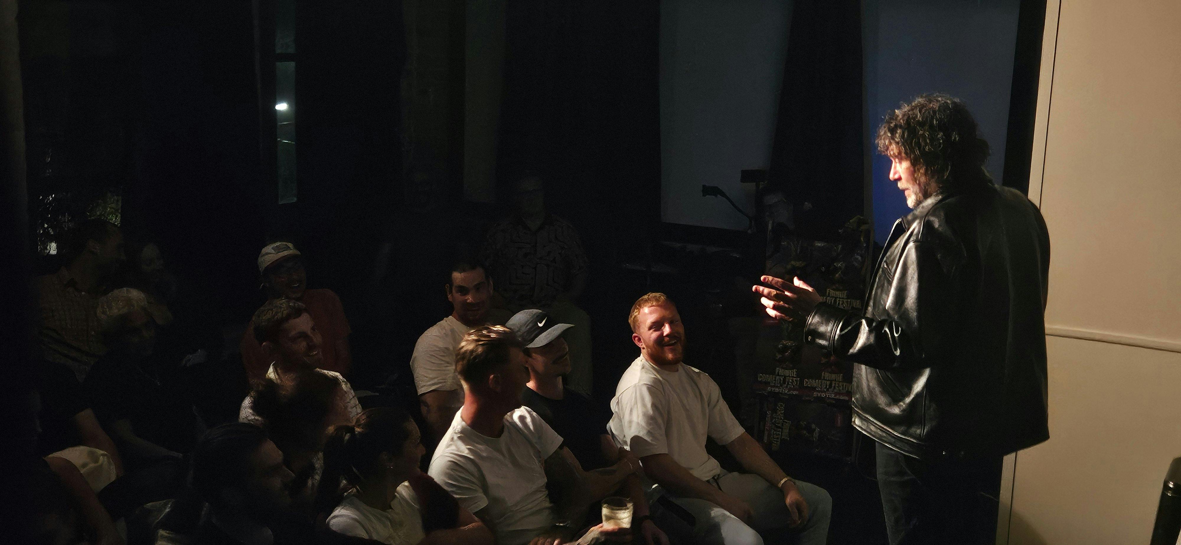 Andrew at the laugh inn